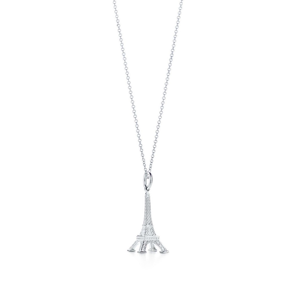 Tiffany Eiffel Tower charm necklace